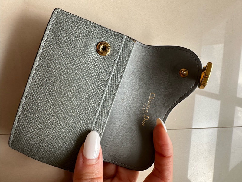 Dior灰色零錢包-5