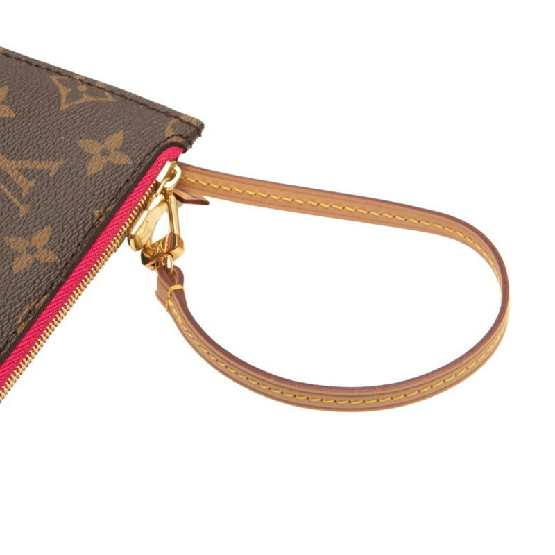 路易威登 Monogram Neverfull MM 手提包，棕色皮革，女士，LOUIS VUITTON-4