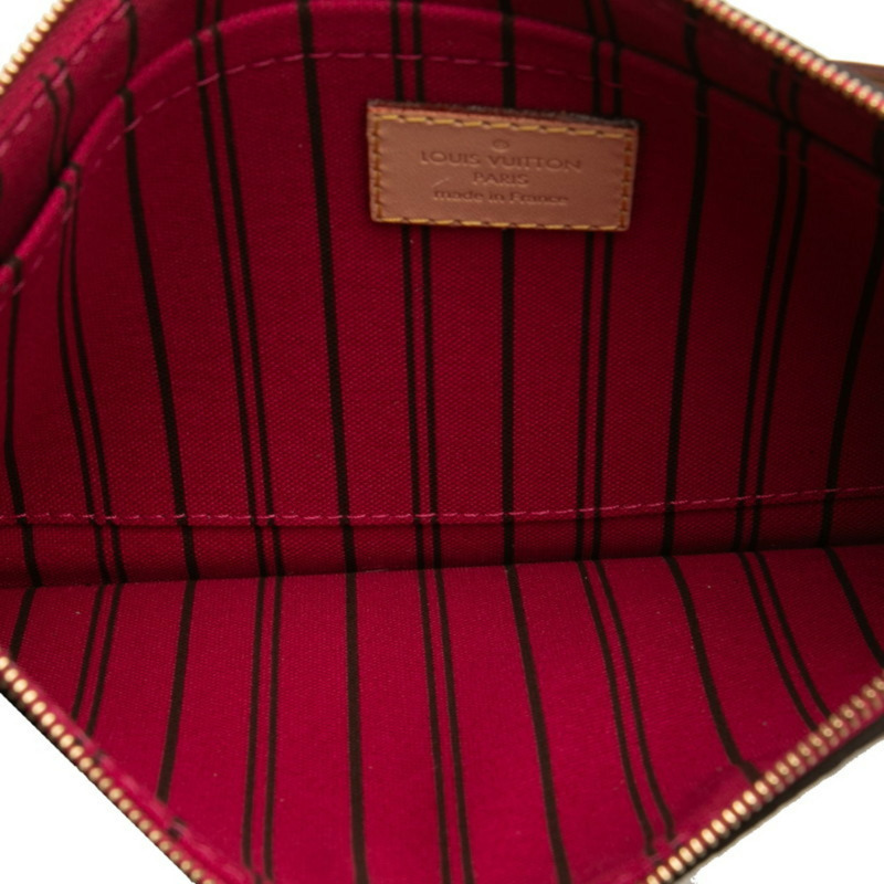 路易威登 Monogram Neverfull MM 手提包，棕色皮革，女士，LOUIS VUITTON-6