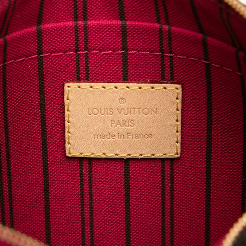 路易威登 Monogram Neverfull MM 手提包，棕色皮革，女士，LOUIS VUITTON-7