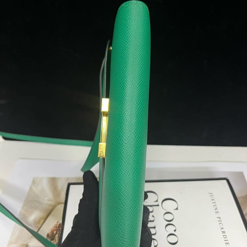 🌈Hermes💚Constance to go💚U4絲絨綠金扣💚98新🌈Epsom皮🌟-5