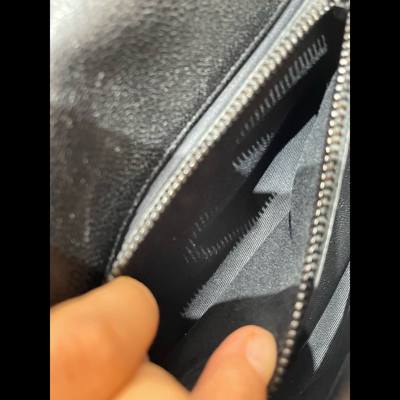 YSL 郵差包College黑標Logo鏈條 羊皮-14