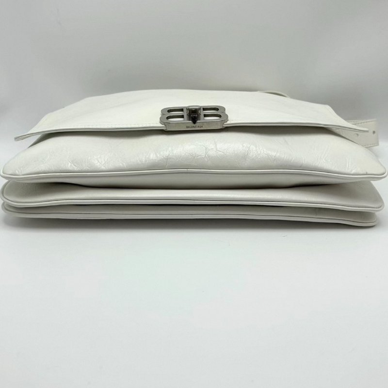BALENCIAGA 白銀soft翻蓋手提肩背包36*24*3 98新配件塵袋-2