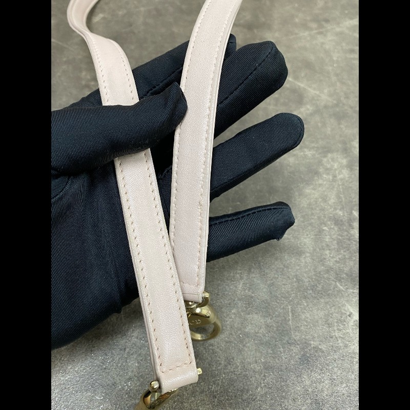 DIOR Lady Dior 粉色五格戴妃包 手提包肩背包 可拆卸肩帶-24