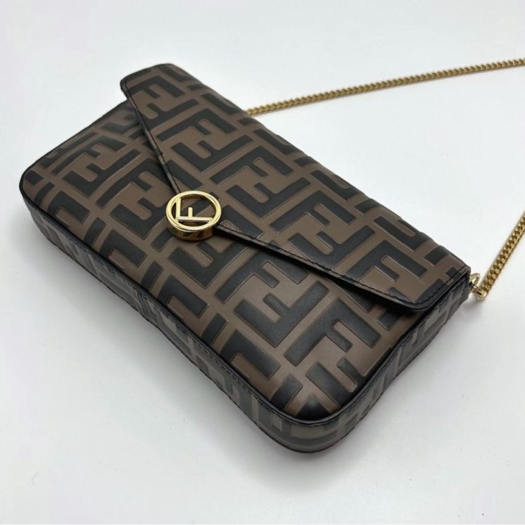 FENDI 老花三合一鏈條包21.5*12*3 98新配件塵袋-1