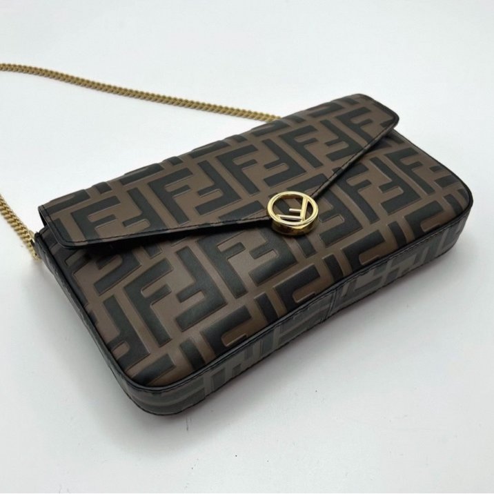 FENDI 老花三合一鏈條包21.5*12*3 98新配件塵袋-2