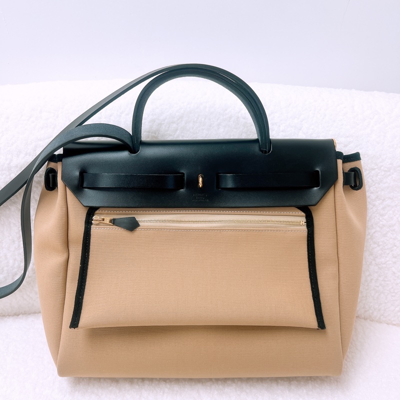 Hermes herbag 31 風衣灰金釦 W-6