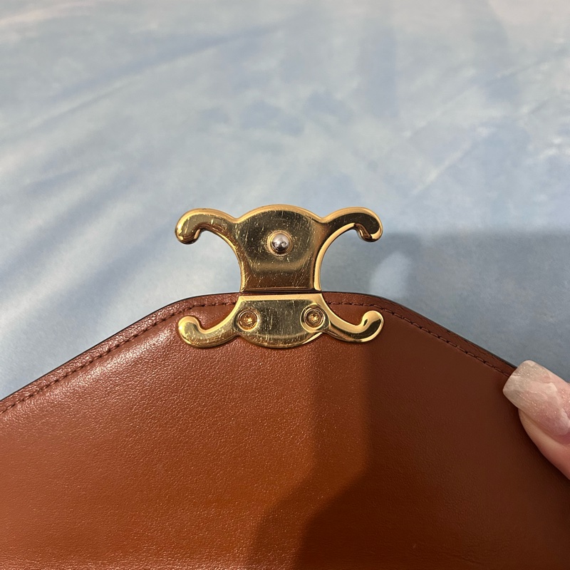 Celine woc凱旋門老花鏈條包-12