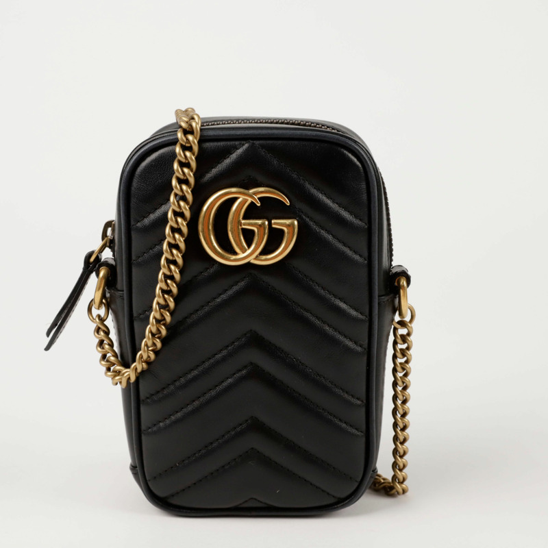 GUCCI GG Marmont迷你肩斜背包 598597-1
