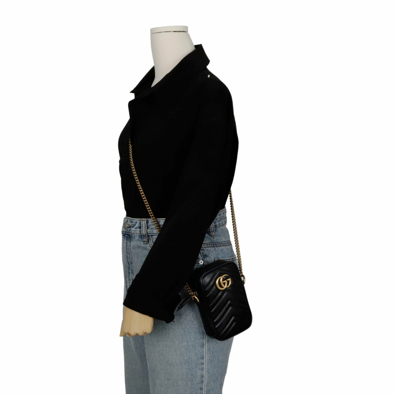 【包稅】GUCCI GG Marmont迷你肩斜背包 598597-8