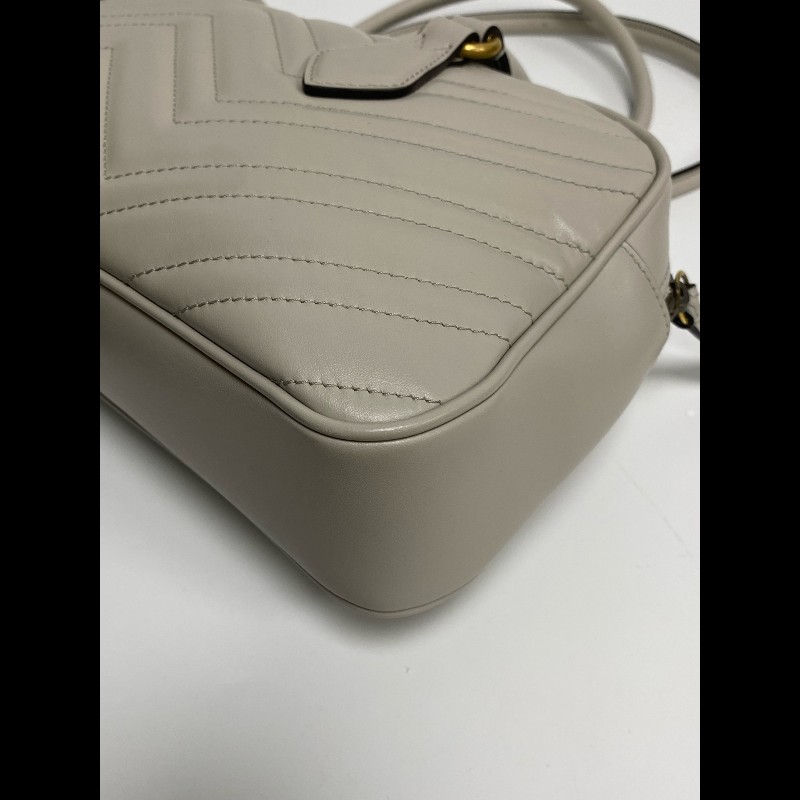 Gucci 馬蒙保齡球 肩背包手提包-12