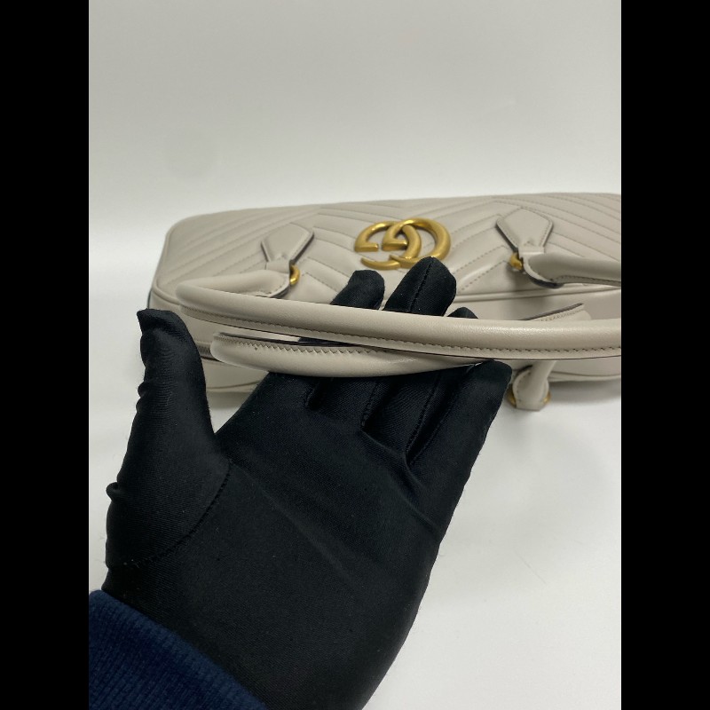 Gucci 馬蒙保齡球 肩背包手提包-18