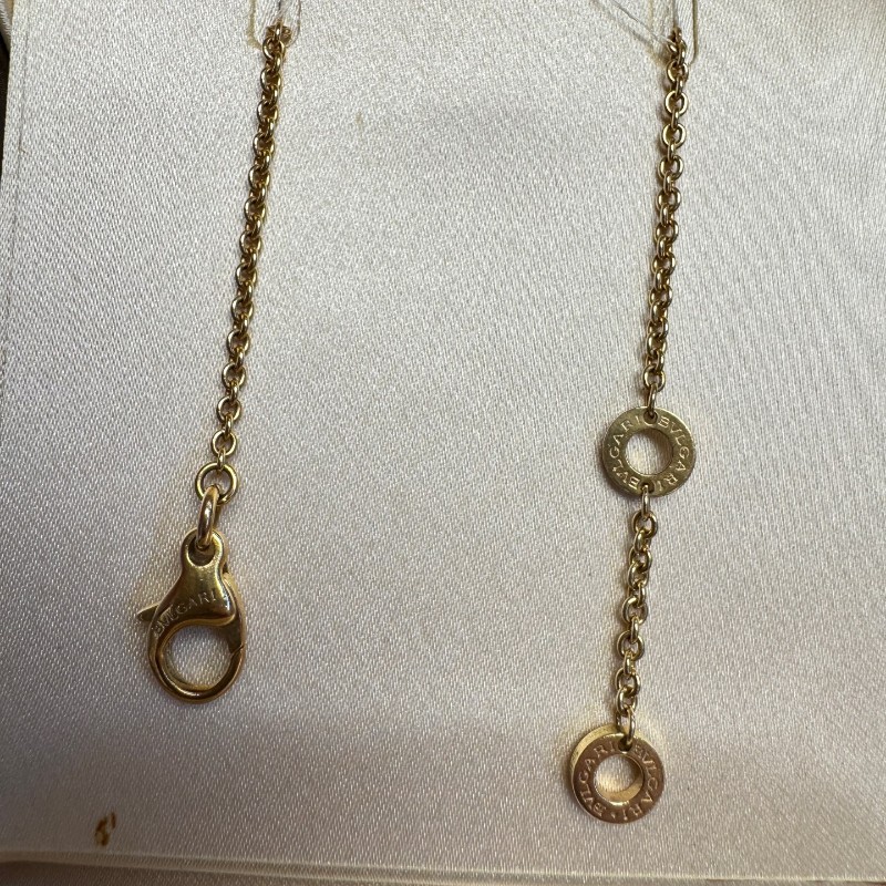 BVLGARI B.zero1玫瑰金滿鑽款小蠻腰手鍊-4