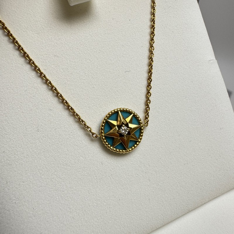 Dior  ROSE DES VENTS 八芒星羅盤鑲鑽手鍊-1