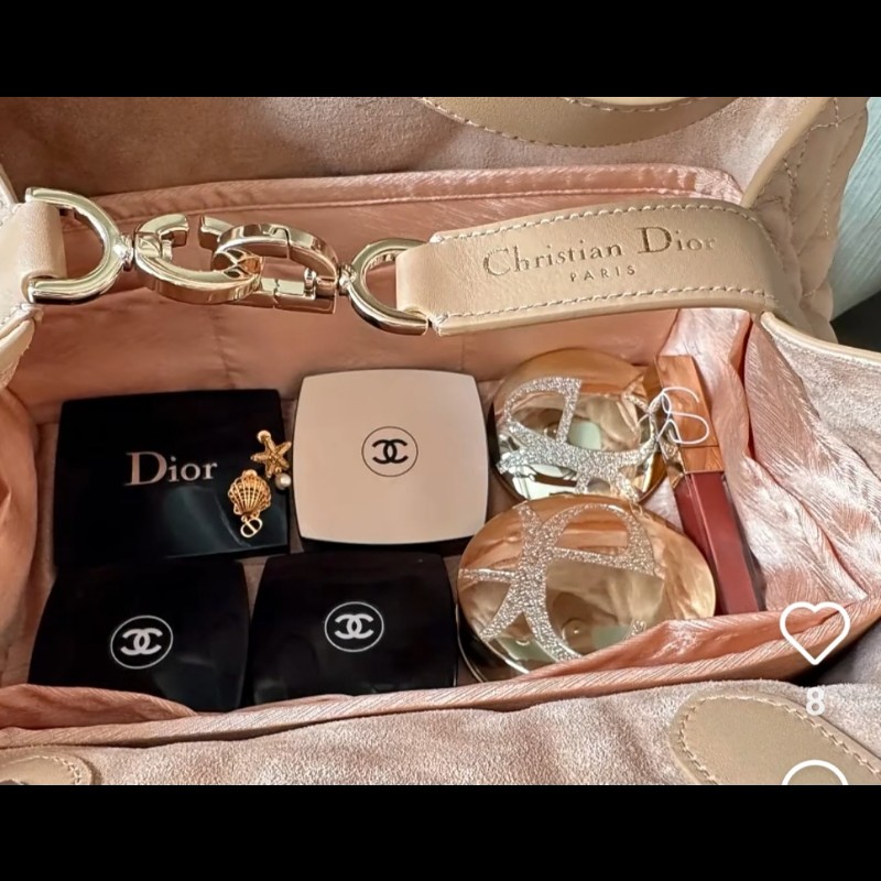 Dior 迪奧 Toujours 中型手提包 奶茶色 
淺駝米色-3