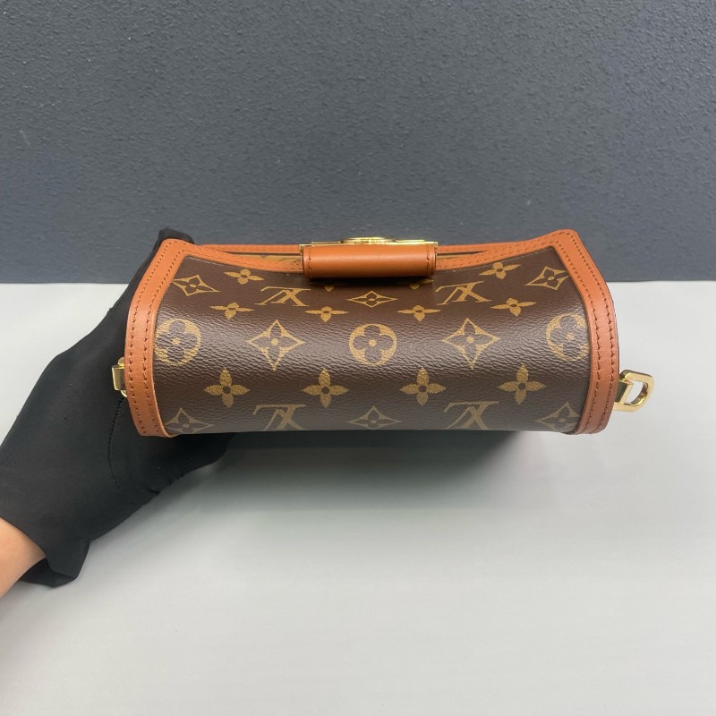 LV路易威登 老花拼色小號Dauphine達芙妮-5