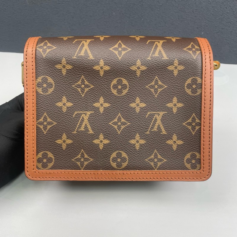 LV路易威登 老花拼色小號Dauphine達芙妮-10