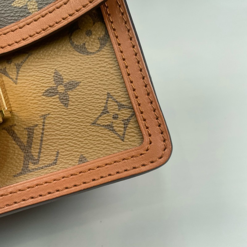 LV路易威登 老花拼色小號Dauphine達芙妮-22