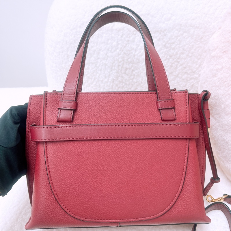 Loewe gate top handle 紅色手柄托特包-1