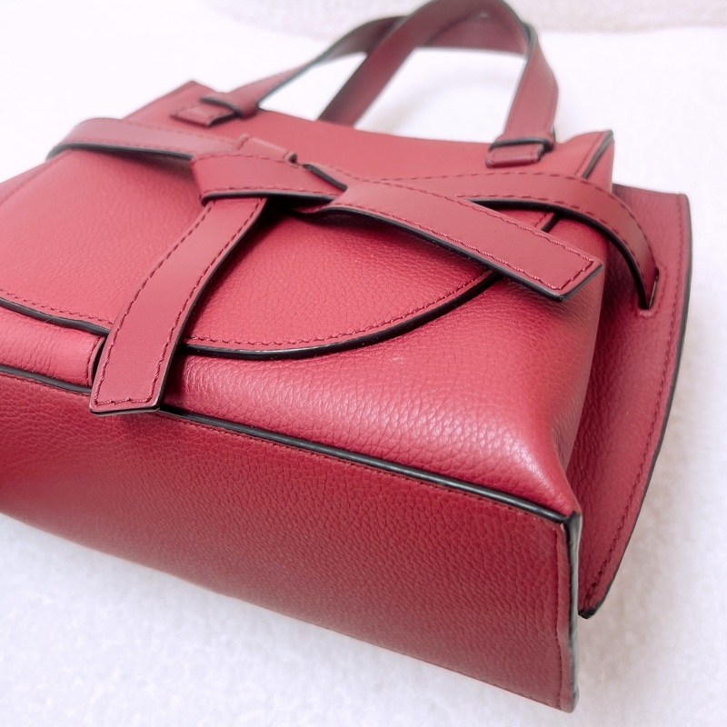 Loewe gate top handle 紅色手柄托特包-4