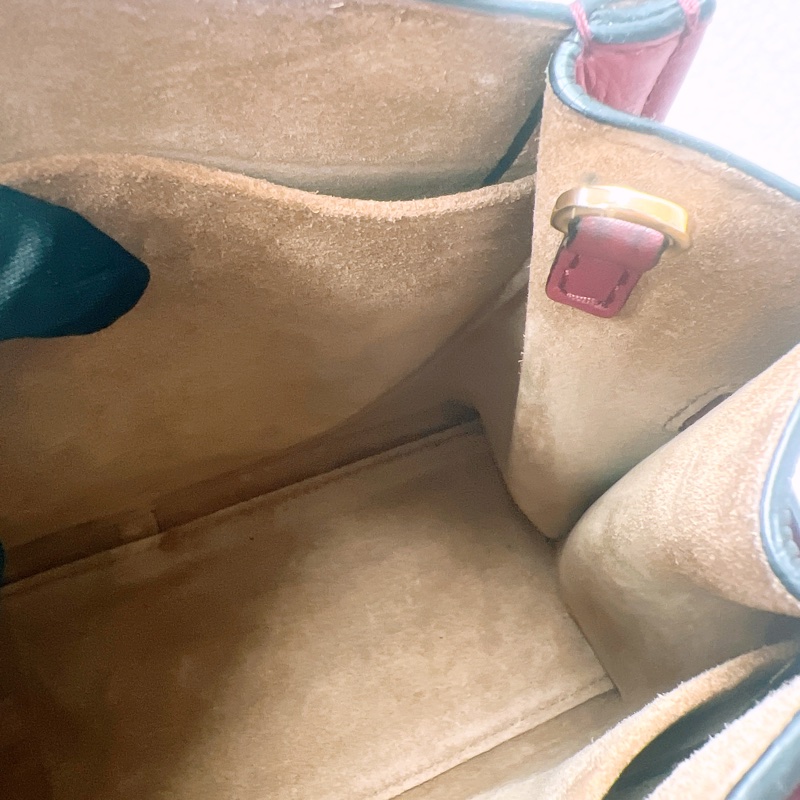 Loewe gate top handle 紅色手柄托特包-17