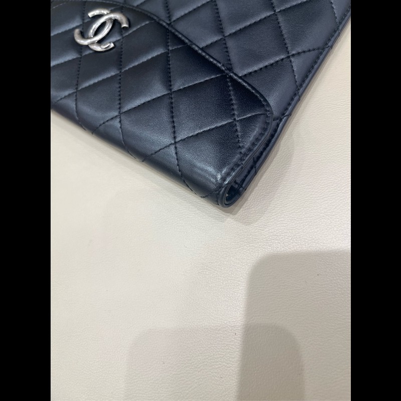 Chanel 黑銀荔枝牛皮tote二合一托特 手提包肩背包-24