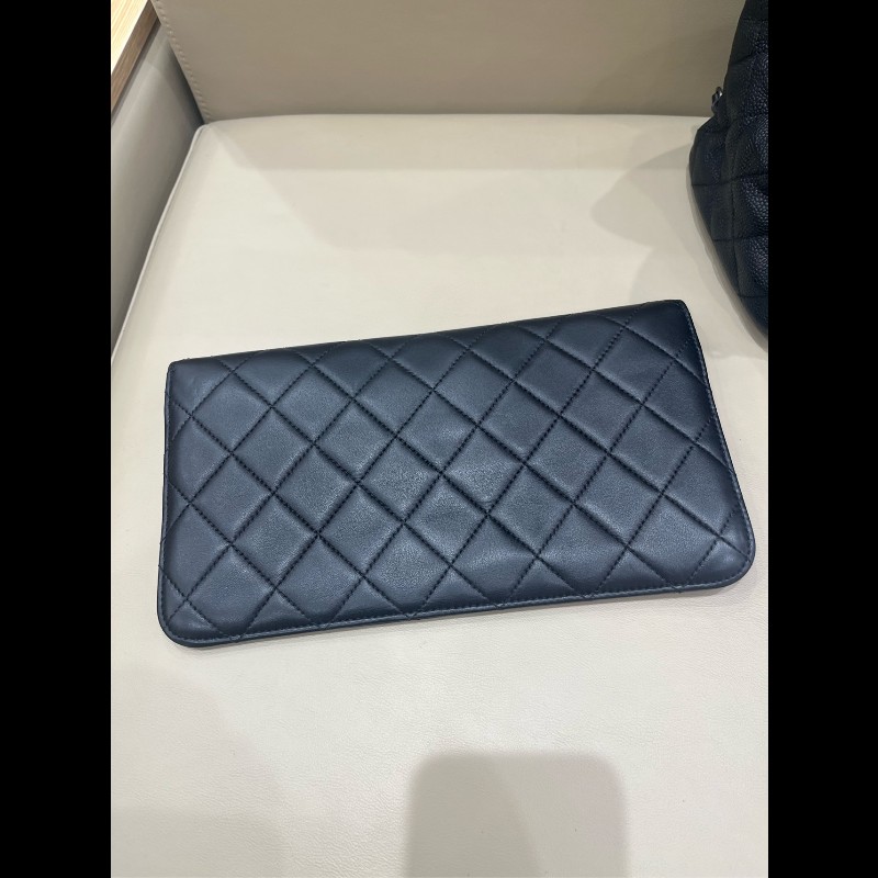 Chanel 黑銀荔枝牛皮tote二合一托特 手提包肩背包-25