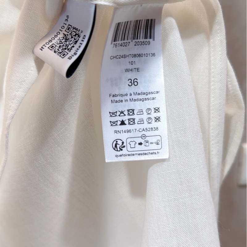 Chloe 克洛伊法式米白色絲質綁蝴蝶結襯衫 ☁️ 原價2萬多 超美的-9