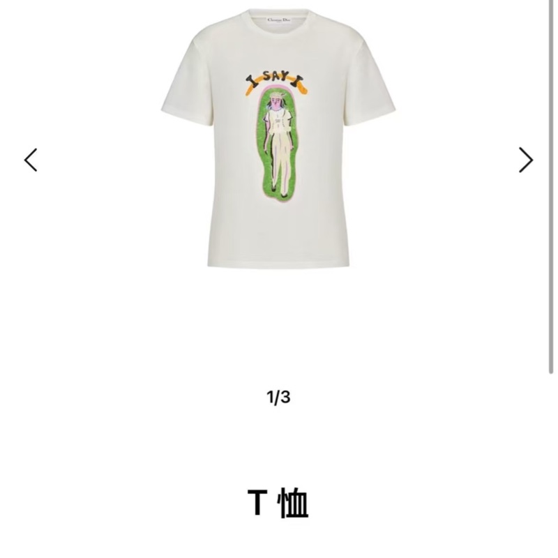 Dior CD 人像T恤 背後小蜜蜂 S號 🐝 原價3萬多 快快來買-2