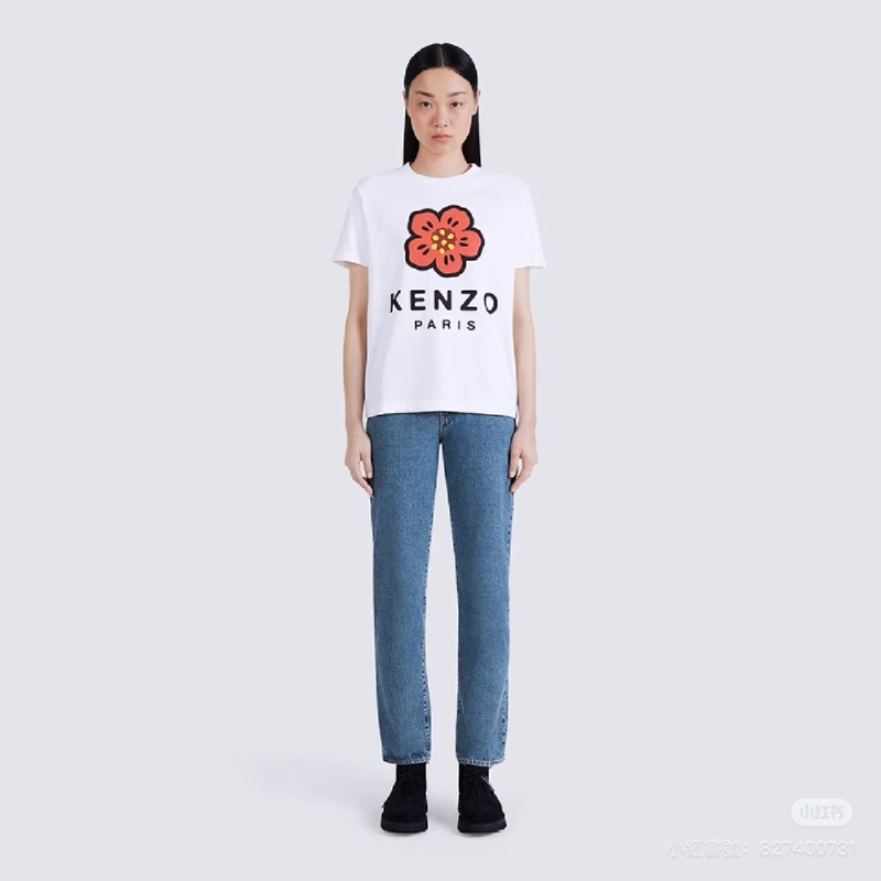 Kenzo 日本🇯🇵超難買到的海棠花T恤 M號 🌸 換季折扣買起來-5