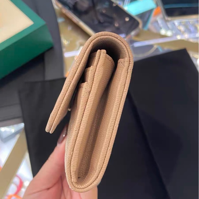 全新全配❤️ 香奈兒 #奶茶色 #荔枝皮 #中夾 #長夾-22