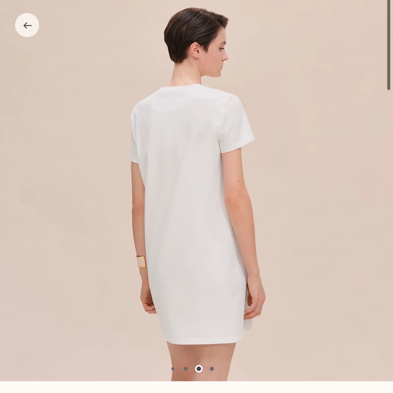 Hermes 純白刺繡氣質短洋裝 ⛅️ 好美好美 新的沒穿過-2