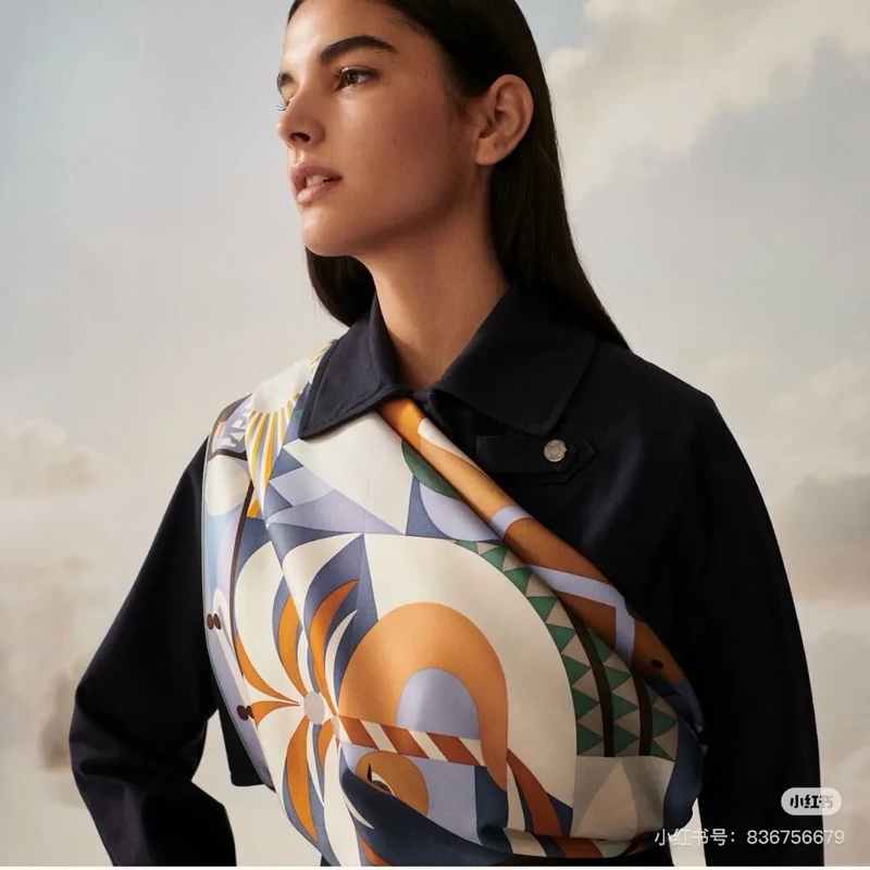 全新全配❤️ 愛馬仕 #絲巾 #90方巾 #披肩 #盛大遊行-2