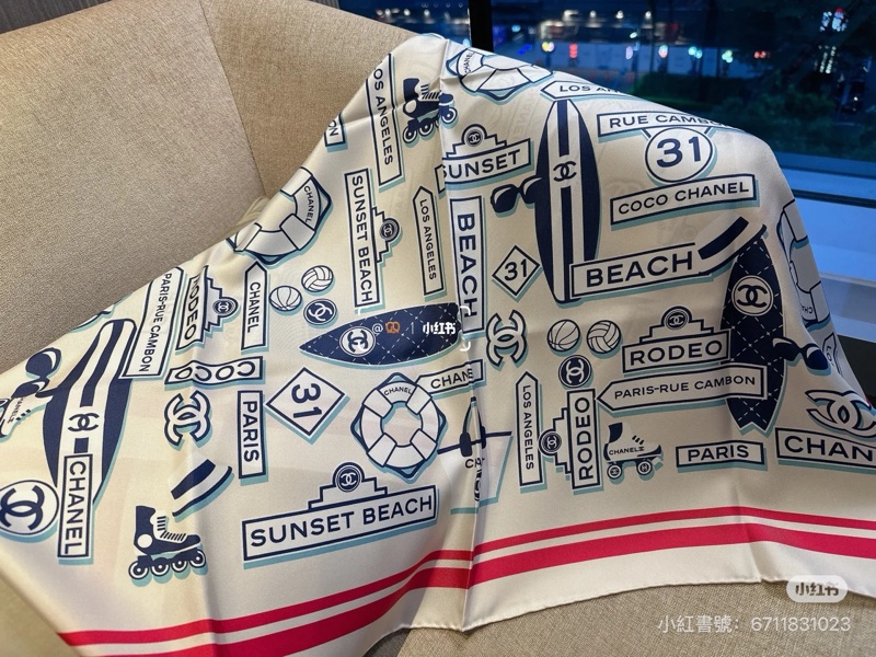 全新全配❤️ 香奈兒 #90方巾 #絲巾 #披肩 #方巾-1