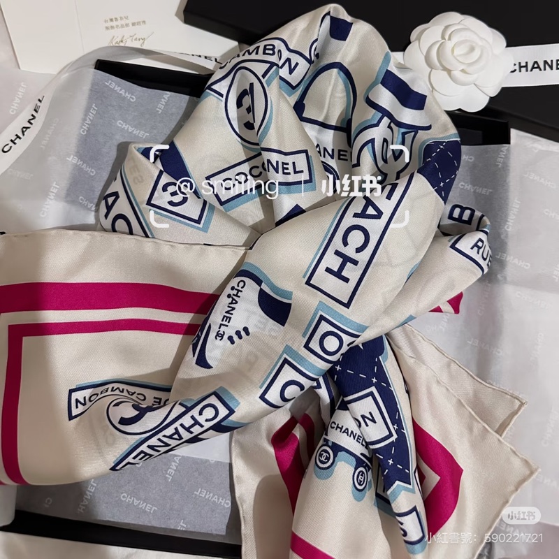 全新全配❤️ 香奈兒 #90方巾 #絲巾 #披肩 #方巾-4