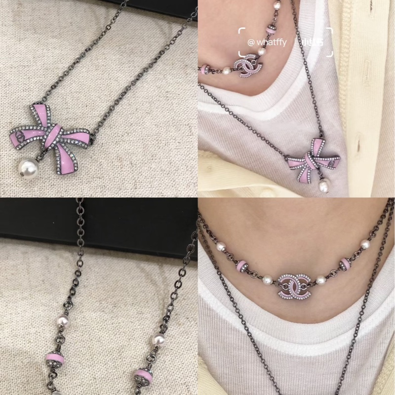 全新全配❤️25年購證❤️ 香奈兒 #25b #粉色 #琺瑯 #項鍊-4