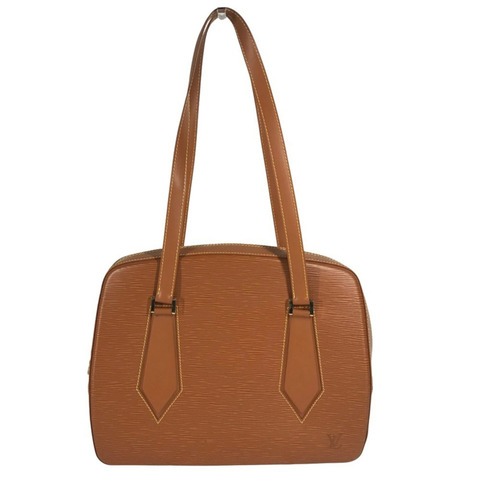 路易威登 M52438 Epi Voltaire 皮革手提包/單肩包，女士款，金色和棕色