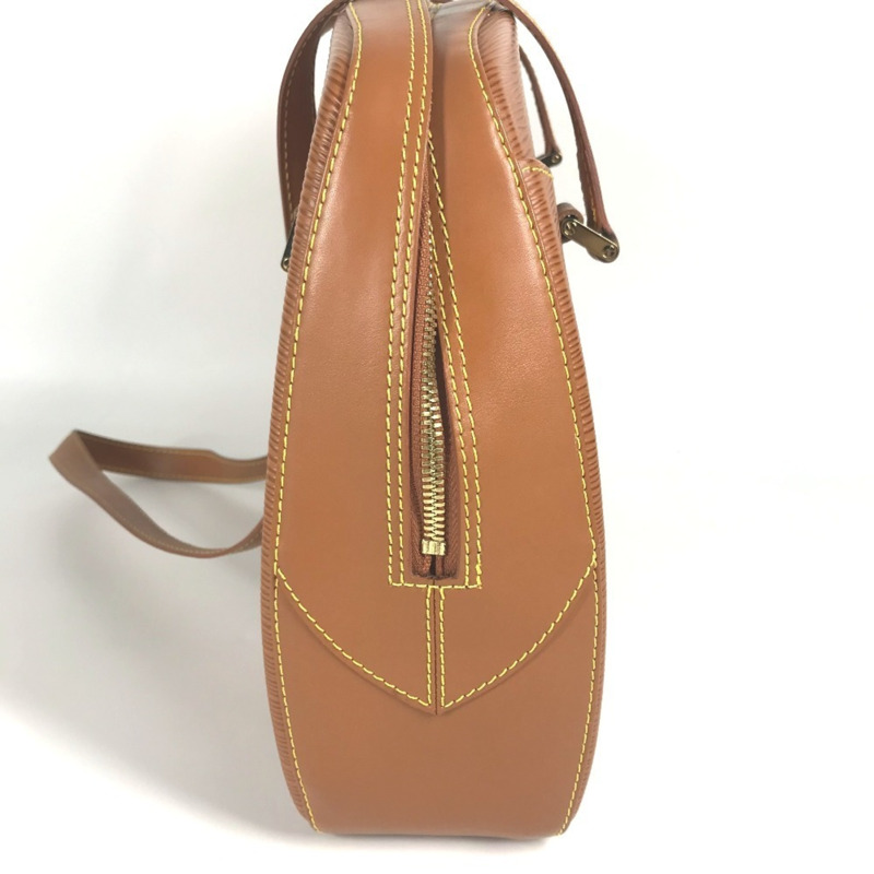 路易威登 M52438 Epi Voltaire 皮革手提包/單肩包，女士款，金色和棕色-2