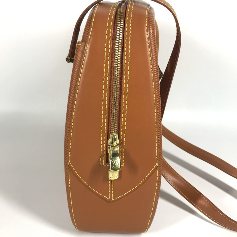 路易威登 M52438 Epi Voltaire 皮革手提包/單肩包，女士款，金色和棕色-3