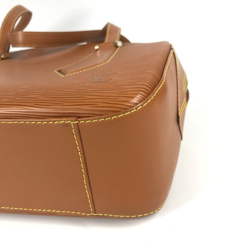 路易威登 M52438 Epi Voltaire 皮革手提包/單肩包，女士款，金色和棕色-7
