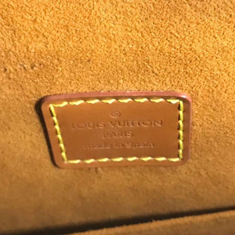 路易威登 M52438 Epi Voltaire 皮革手提包/單肩包，女士款，金色和棕色-9