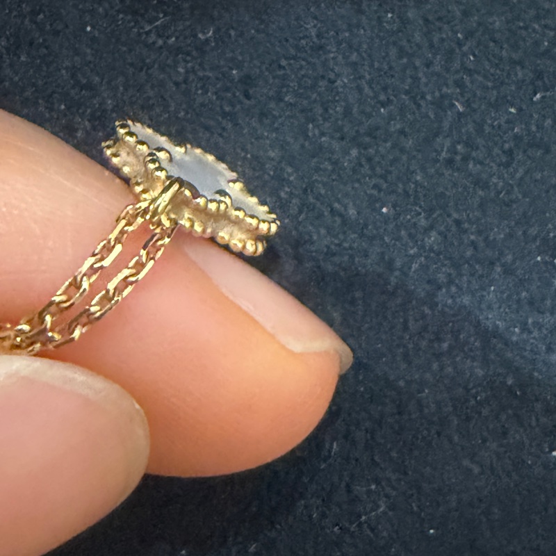 🈶盒子+23年保卡❤️ vca #梵克雅寶 Alhambra #白貝母 #小白花 #項鍊-25