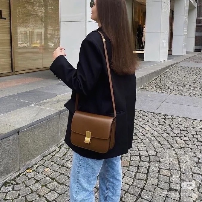 99新🈶購證❤️ #celine #焦糖色 #teen #box #豆腐包 中號-3