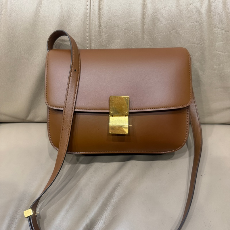 99新🈶購證❤️ #celine #焦糖色 #teen #box #豆腐包 中號-9