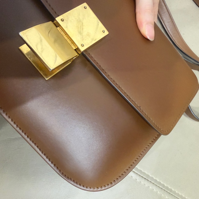 99新🈶購證❤️ #celine #焦糖色 #teen #box #豆腐包 中號-25