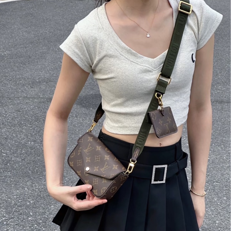 99新全配🈶購證❤️ #lv #felocie #strap #新款 #三合一 芯片款-1