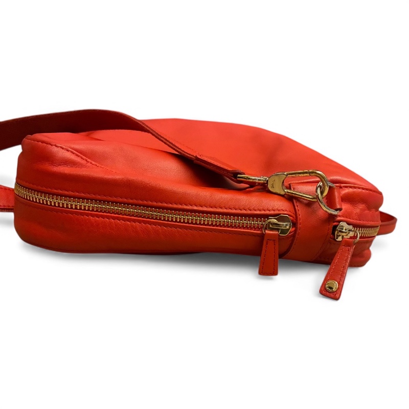 🛍️【Longchamp 橘紅真皮公事包/電腦包】型號1212888313 | 經典停產款 | 法國牛皮 | 底部擴充 | （選擇）贈毛球 | 附購證-21