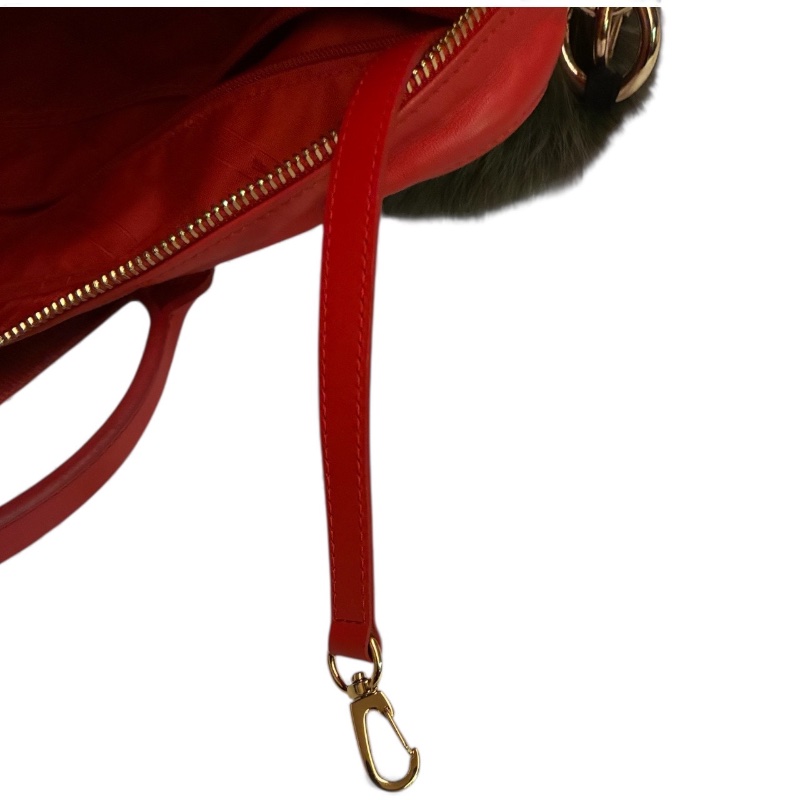 🛍️【Longchamp 橘紅真皮公事包/電腦包】型號1212888313 | 經典停產款 | 法國牛皮 | 底部擴充 | （選擇）贈毛球 | 附購證-24