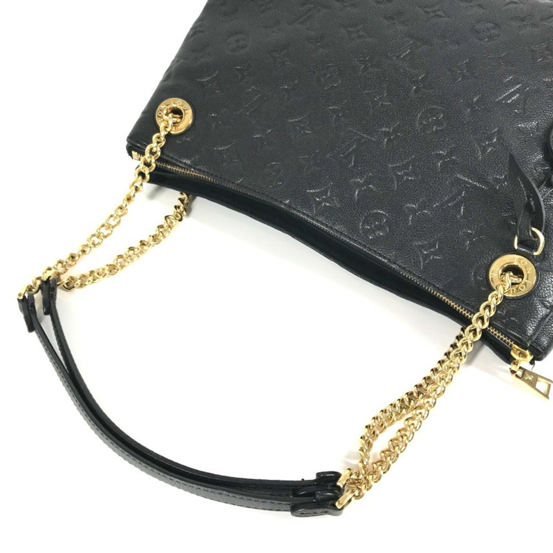 路易威登 M43758 Monogram Empreinte Surenne MM 雙鏈肩背包手提包 皮革 女士 黑色-7
