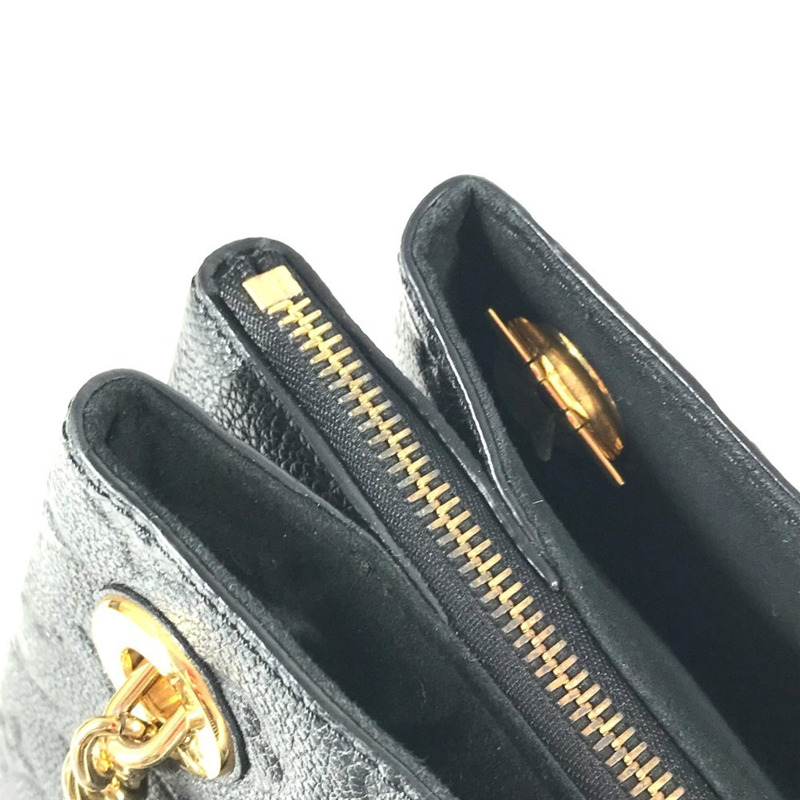 路易威登 M43758 Monogram Empreinte Surenne MM 雙鏈肩背包手提包 皮革 女士 黑色-10